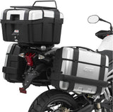 Monokey Trekker Aluminium Top Case - 46 Lt Trekker Aluminium - Givi Compatible With Triumph Tiger 800 - Xc - Xr (2011-2017)