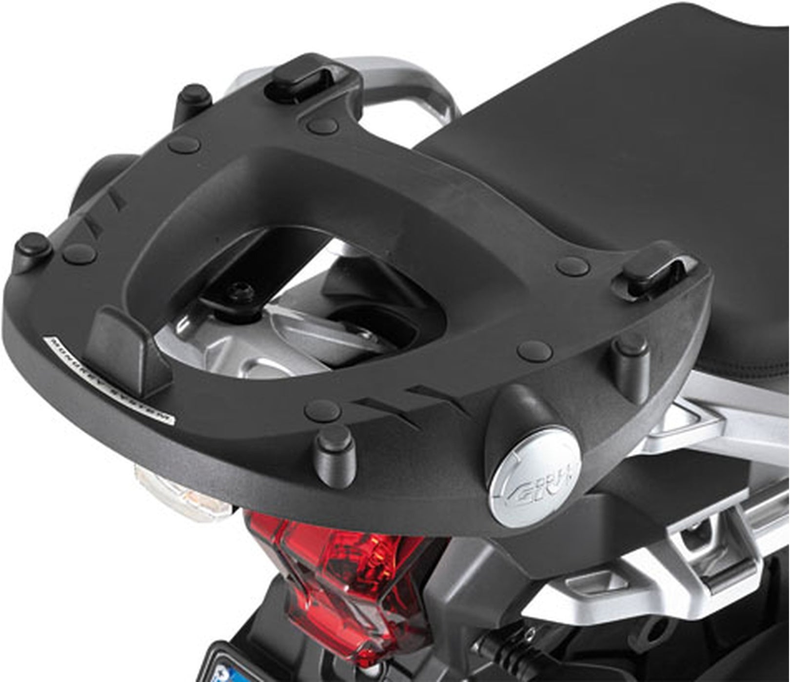 Monokey Trekker Outback Evo Smart Black Aluminium Top Case - 58 Lt Trekker Outback Evo Smart Aluminium - Givi Compatible With Triumph Tiger 1200 Explorer (2012-2015)