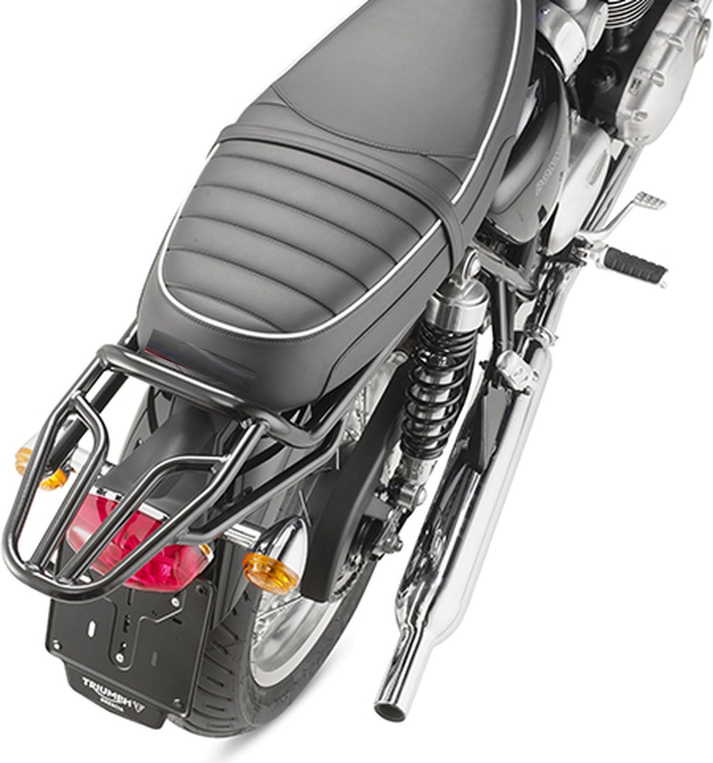 Monokey Trekker Outback Evo Smart Black Aluminium Top Case - 42 Lt Trekker Outback Evo Smart Aluminium - Givi Compatible With Triumph Bonneville T100 (2017-2022)
