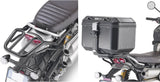 Bauletto Monokey Trekker Alluminio Nero 46 Lt Trekker Alluminio - Givi Compatibile Con Triumph Scrambler 1200 (2019-2024)