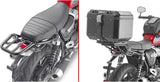 Monokey Trekker Dolomiti Black Aluminium Top Case - 46 Lt Trekker Dolomiti Aluminium - Givi Compatible With Triumph Speed Twin 1200 (2019-2020)