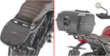 Bauletto Monolock Riviera Triple Black 46 Lt Riviera Plastica - Givi Compatibile Con Triumph Scrambler 400 X (2024)