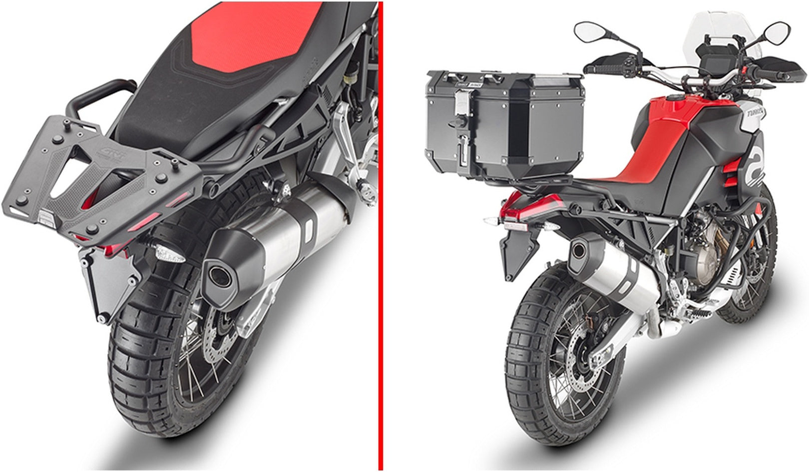 Monokey Animal Carrier Top Case - 33 Lt Nylon - Givi Compatible With Aprilia Tuareg 660 (2021-2024)