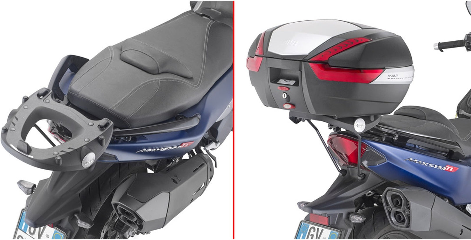 Monokey Animal Carrier Top Case - 33 Lt Nylon - Givi Compatible With Sym Max Sym Tl 508 (2020-2024)
