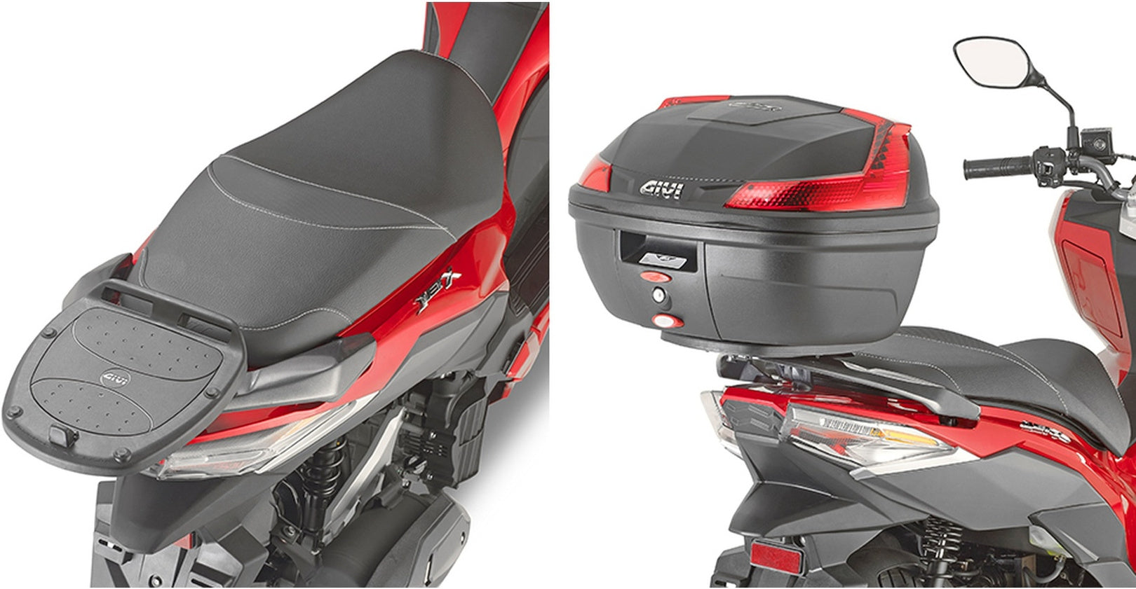 Monolock Blade Black Tech Top Case - 37 Lt Blade Technopolymer - Givi Compatible With Sym Jet X 125 (2021-2024)