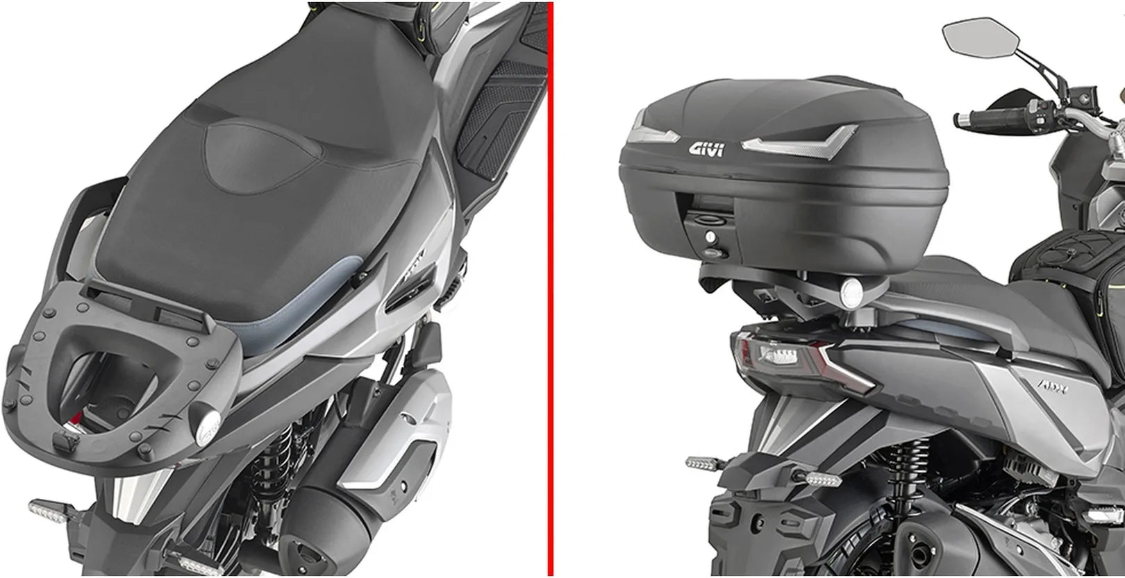 Bauletto Monolock Riviera Nero 46 Lt Riviera Plastica - Givi Compatibile Con Sym Adx 300 (2024)