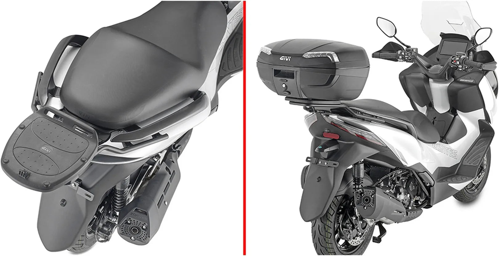 Bauletto Monolock Blade Nero 47 Lt Blade Plastica - Givi Compatibile Con Zontes 350 E (2023-2024)