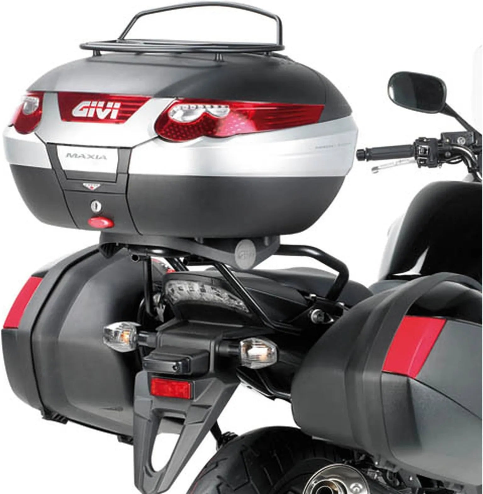 Bauletto Monokey Trekker Alluminio Nero 46 Lt Trekker Alluminio - Givi Compatibile Con Honda Cbf 1000 - St (2010-2014)