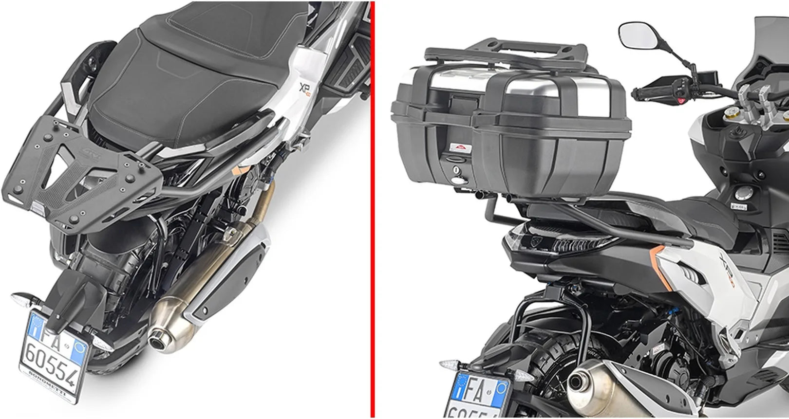 Bauletto Monolock Riviera Nero 46 Lt Riviera Plastica - Givi Compatibile Con Peugeot Xp 400 Gt (2023)