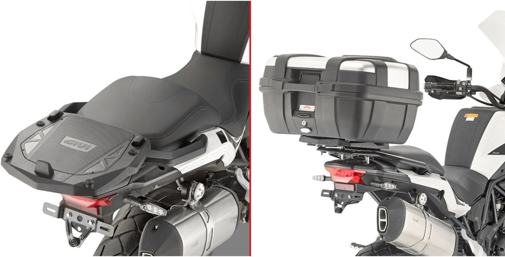 Bauletto Monokey Arena Nero Tech 45 Lt Arena Plastica - Givi Compatibile Con Benelli Trk 502 X (2020-2024)
