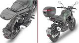 Monolock Riviera Black Top Case - 46 Lt Riviera Technopolymer - Givi Compatible With Benelli Leoncino 125 (2022-2024)