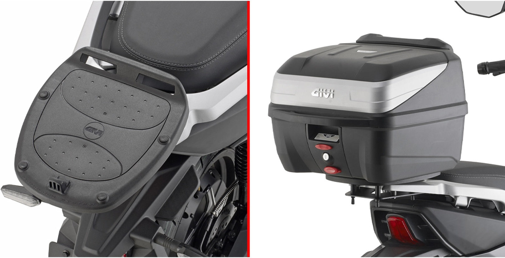 Monokey Arena Black Tech Top Case - 45 Lt Arena Technopolymer - Givi Compatible With Niu Fqi 500 (2025)