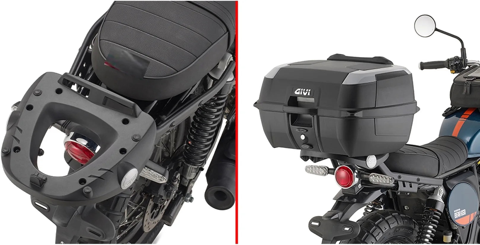 Bauletto Monokey Carbon Look Tech 47 Lt Plastica - Givi Compatibile Con Royal Enfield Bear 650 (2025)