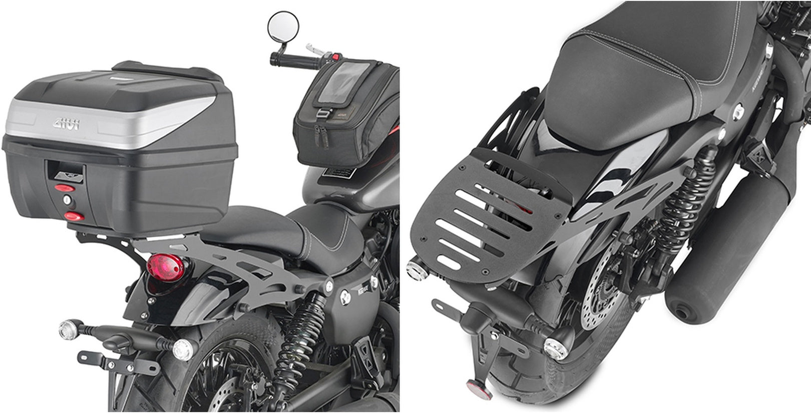 Monolock Alpina Aluminium Top Case - 44 Lt Alpina Aluminium - Givi Compatible With Keeway V 302 C 300 (2023-2024)