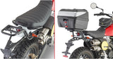 Monolock Black Tech Top Case - 29 Lt Technopolymer - Givi Compatible With Fantic Motor Caballero Scrambler 250 (2018-2023)