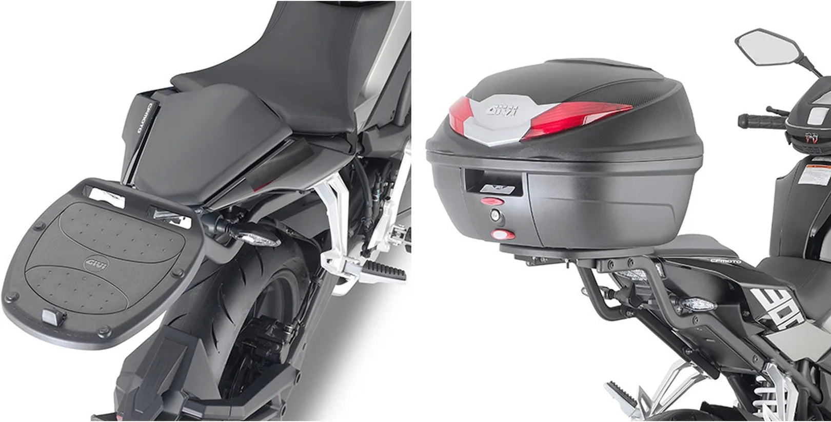 Bauletto Monolock Simply Iv Nero 45 Lt Simply Iv Plastica - Givi Compatibile Con Cfmoto 300 Nk (2021-2023)