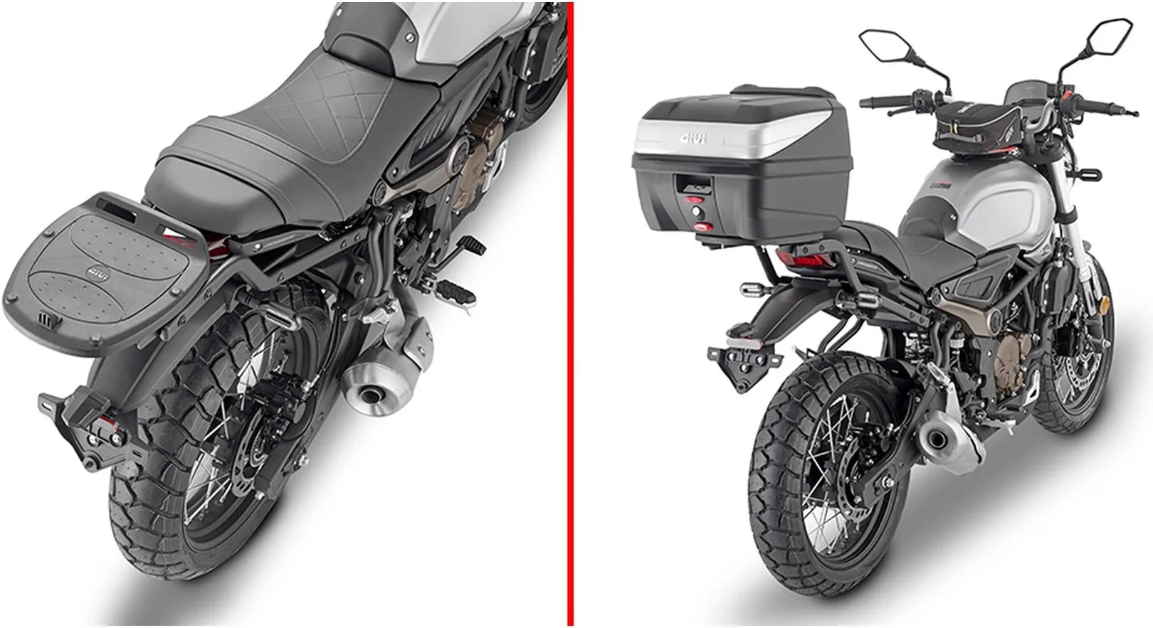 Bauletto Monolock Alpina Alluminio 44 Lt Alpina Alluminio - Givi Compatibile Con Voge Trofeo 300 Ac Scrambler (2022-2024)