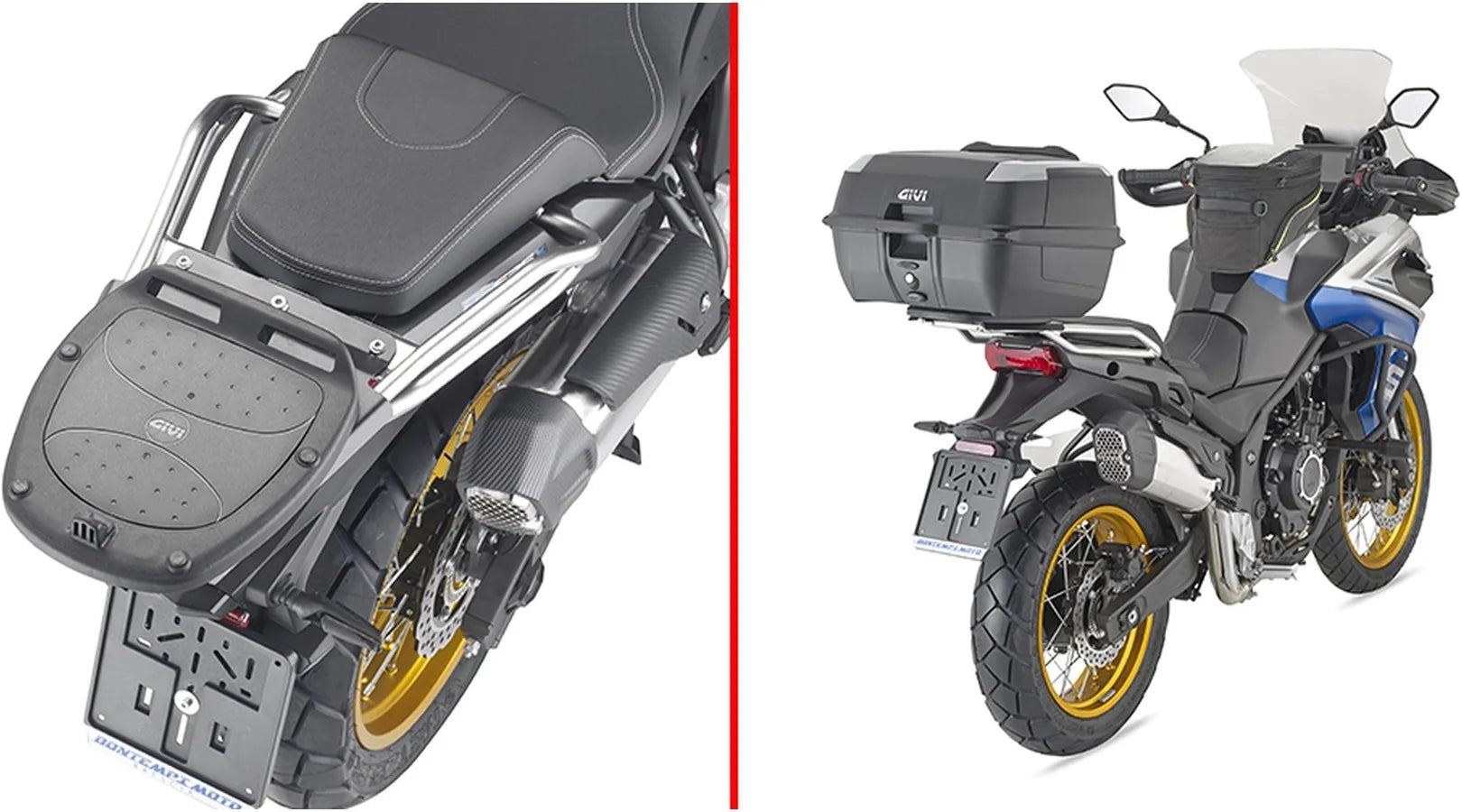 Bauletto Monokey Nero 40 Lt Plastica - Givi Compatibile Con Voge Valico 625 Dsx (2025)