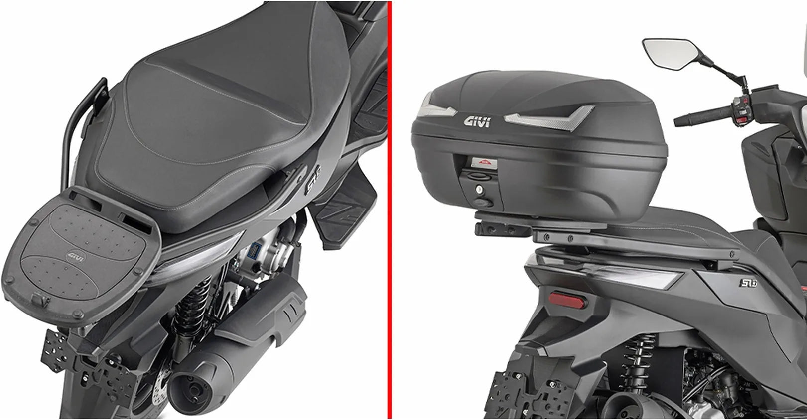 Bauletto Monolock Riviera Nero 46 Lt Riviera Plastica - Givi Compatibile Con Voge Sr3 250 (2024)