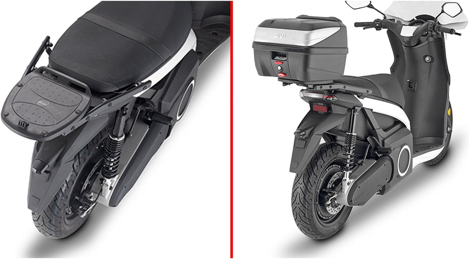 Monolock Black Top Case - 30 Lt Technopolymer - Givi Compatible With Silence S01 (2022-2024)
