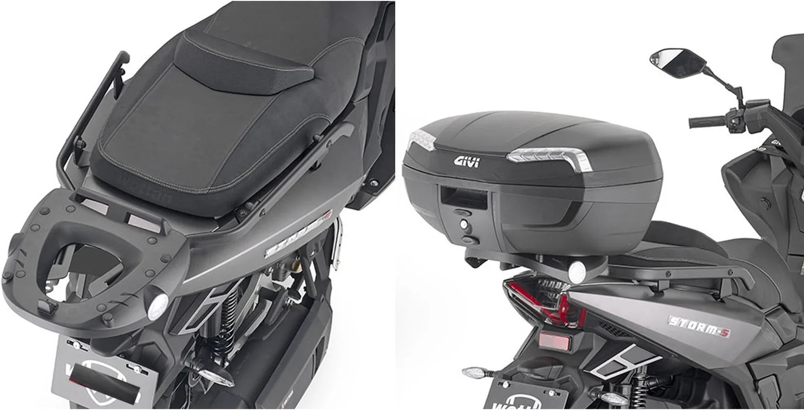 Bauletto Monolock Nero 30 Lt C30N Plastica - Givi Compatibile Con Wottan Storm S 300 (2022-2024)