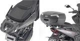 Monolock Vision Black Tech Top Case - 34 Lt Vision Technopolymer - Givi Compatible With Wottan Storm S 300 (2022-2024)