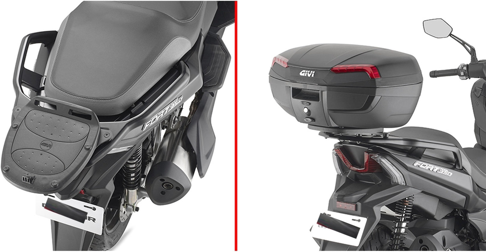 Monokey Trekker Dolomiti Black Aluminium Top Case - 46 Lt Trekker Dolomiti Aluminium - Givi Compatible With Qj Motor Fort 350 (2024)