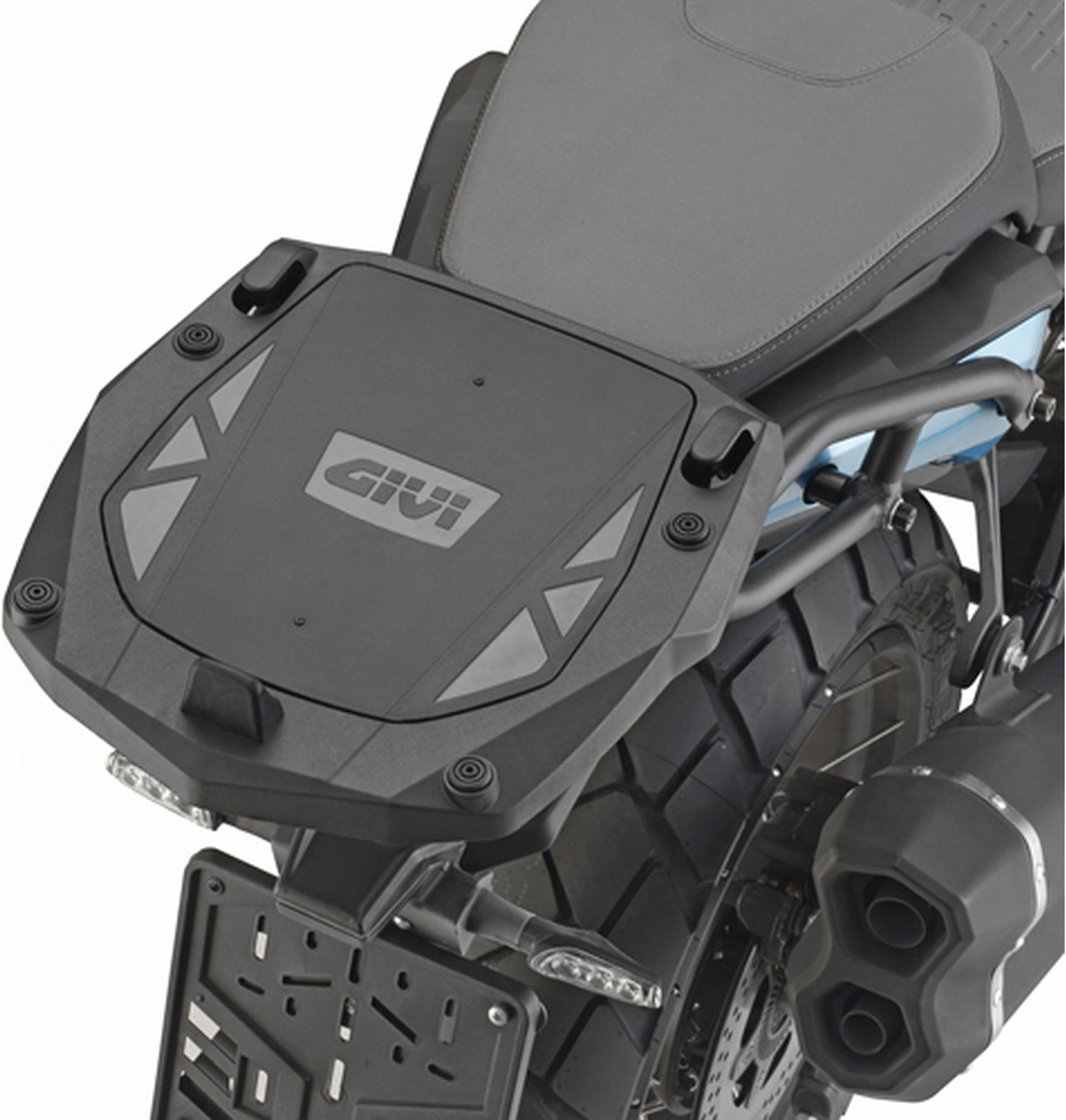 Monokey Trekker Alaska Black Aluminium Top Case - 56 Lt Trekker Alaska Aluminium - Givi Compatible With Qj Motor Srt 600 Sx (2024)