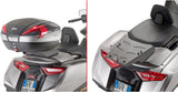 Monokey Trekker Alaska Black Aluminium Top Case - 44 Lt Trekker Alaska Aluminium - Givi Compatible With Honda Gl 1800 Gold Wing (2018-2024)