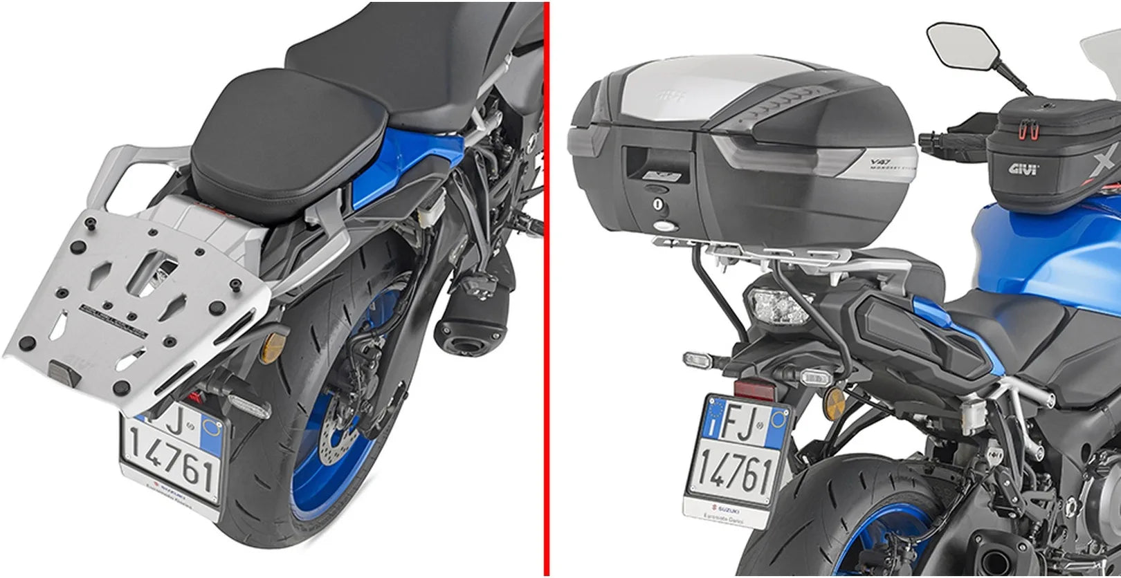 Bauletto Monokey Alluminio 47 Lt Plastica - Givi Compatibile Con Suzuki Gsx-S 1000 Gx (2024)