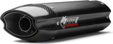 Terminale Di Scarico Con Omologazione Suono Suono Inox Nero Carbonio - Mivv Compatibile Con Honda Cbr 600 Rr (2007-2012)