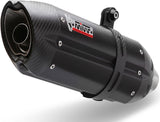 Exhaust Tip With Noise Certification Suono Steel Black Carbon - Mivv Compatible With Honda Cb 1000 R (2008-2017)