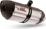 Terminale Di Scarico Non Catalizzato E Con Omologazione Suono Suono Inox Carbonio - Mivv Compatibile Con Bmw K 1200 S (2005-2008)
