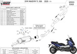 Complete Catalytic Exhaust System With Sound Certification Speed Edge Stainless Steel Carbon - Mivv Compatible With Sym Max Sym Tl 500 (2020)