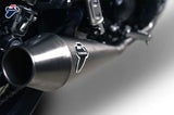 Impianto Di Scarico Completo Senza Omologazione Suono Conical Acciaio Inox - Termignoni Compatibile Con Triumph Street Twin (2016-2020)