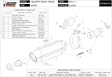 Exhaust Tip With Noise Certification Suono Steel Black Carbon - Mivv Compatible With Triumph Speed Triple (2011-2015)