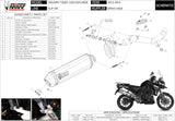 Non-Catalytic Exhaust Tip With Sound Certification Speed Edge Steel Black Carbon - Mivv Compatible With Triumph Tiger 1200 Explorer (2012-2015)