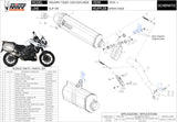 Exhaust Tip With Noise Certification Speed Edge Stainless Steel Carbon - Mivv Compatible With Triumph Tiger 1200 Explorer (2016-2020)