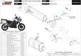 Terminale Di Scarico Con Omologazione Suono Speed Edge Inox Carbonio - Mivv Compatibile Con Triumph Tiger 1200 Explorer (2016-2020)