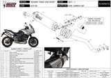 Terminale Di Scarico Con Omologazione Suono Oval Titanio Carbonio - Mivv Compatibile Con Triumph Tiger 1050 Sport (2017-2020)