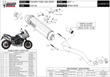 Terminale Di Scarico Con Omologazione Suono Speed Edge Inox Nero Carbonio - Mivv Compatibile Con Triumph Tiger 1050 Sport (2017-2020)