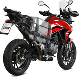 Terminale Di Scarico Con Omologazione Suono Oval Carbonio - Mivv Compatibile Con Triumph Tiger 900 - Gt - Pro (2021-2024)