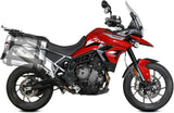 Terminale Di Scarico Con Omologazione Suono Oval Titanio - Mivv Compatibile Con Triumph Tiger 900 - Gt - Pro (2021-2024)