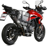 Terminale Di Scarico Con Omologazione Suono Oval Titanio - Mivv Compatibile Con Triumph Tiger 900 - Gt - Pro (2021-2024)