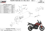 Terminale Di Scarico Con Omologazione Suono Oval Titanio - Mivv Compatibile Con Triumph Tiger 900 - Gt - Pro (2021-2024)