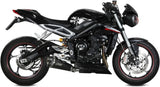 Terminale Di Scarico Con Omologazione Suono Delta Race Inox Nero Carbonio - Mivv Compatibile Con Triumph Street Triple 765 R (2017-2022)