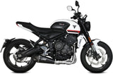 Impianto Di Scarico Completo Catalizzato E Con Omologazione Suono Delta Race Inox Nero Carbonio - Mivv Compatibile Con Triumph Trident 660 (2021-2024)