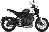 Impianto Di Scarico Completo Non Catalizzato E Senza Omologazione Suono X-M5 Inox Nero Carbonio - Mivv Compatibile Con Triumph Trident 660 (2021-2024)