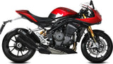 Doppio Terminale Di Scarico Con Omologazione Suono Mk3 Carbonio - Mivv Compatibile Con Triumph Speed Triple 1200 Rr - Rs (2021-2024)