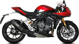 Terminale Di Scarico Con Omologazione Suono Sr-1 Titanio Nero - Mivv Compatibile Con Triumph Speed Triple 1200 Rr - Rs (2021-2024)